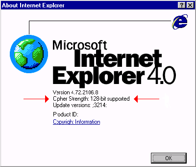 About IE Screen